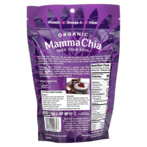 Thành phần vi chất của Mamma Chia Organic White Chia Seed 12 oz (340 g) 856516002348