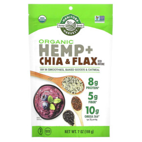 Thực phẩm bổ sung Manitoba Harvest Organic Hemp + Chia & Flax Seed Mixture 7 oz (198 g) 697658201578