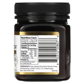 Mật ong Manuka Doctor Monofloral MGO 125+ 250 g 3 Thành phần vi chất của Manuka Doctor Manuka Honey Monofloral MGO 125+ 8.75 oz (250 g) 850312008078