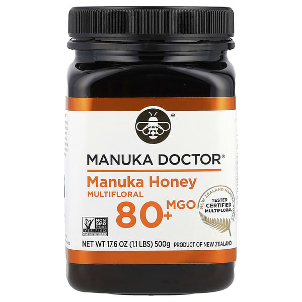 Manuka Doctor Manuka Honey Multifloral MGO 80+ 17,6 oz 500 g 850312008146