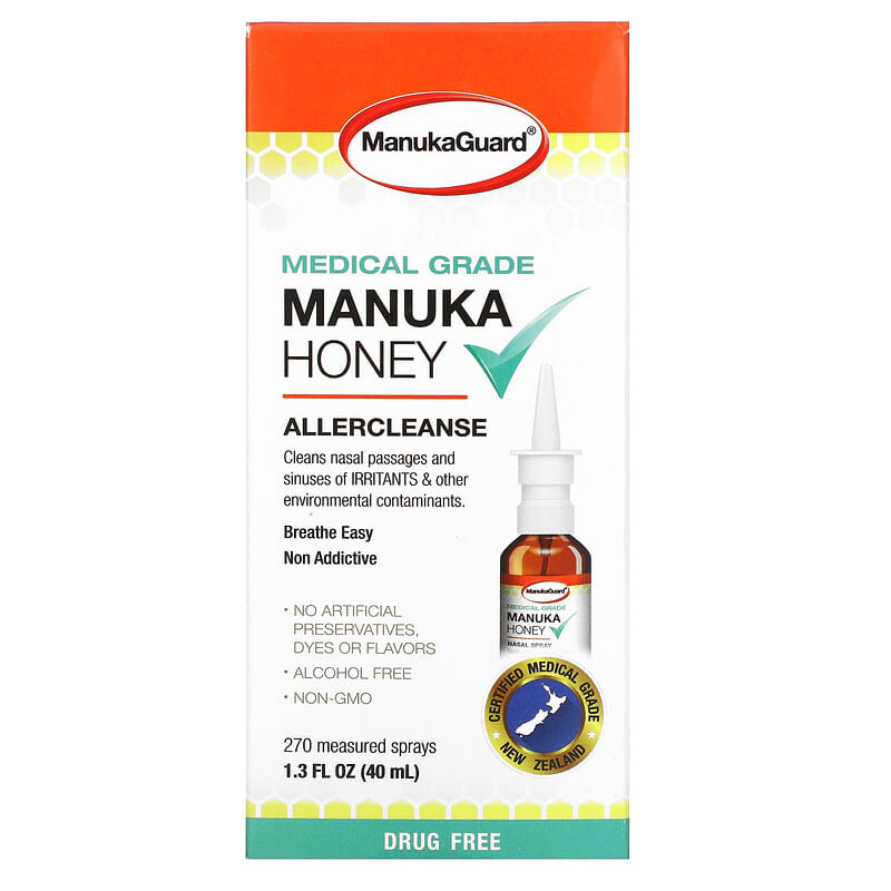 Mật ong Manuka Medical Grade Allercleanse 1.3 fl oz (40 ml) của ManukaGuard 10 manukaguard manuka honey medical grade allercleanse 1 3 fl oz 40 ml 104094 858631002128