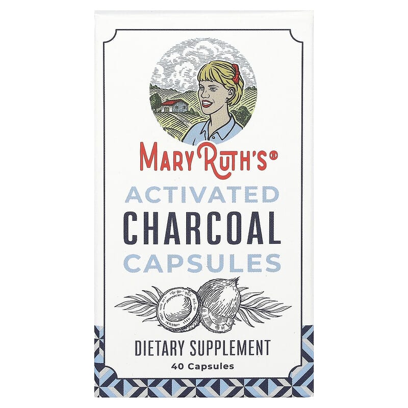 Viên nang than hoạt tính MaryRuth's 40 viên 10 maryruth s activated charcoal capsules 40 capsules 138332 850018471350