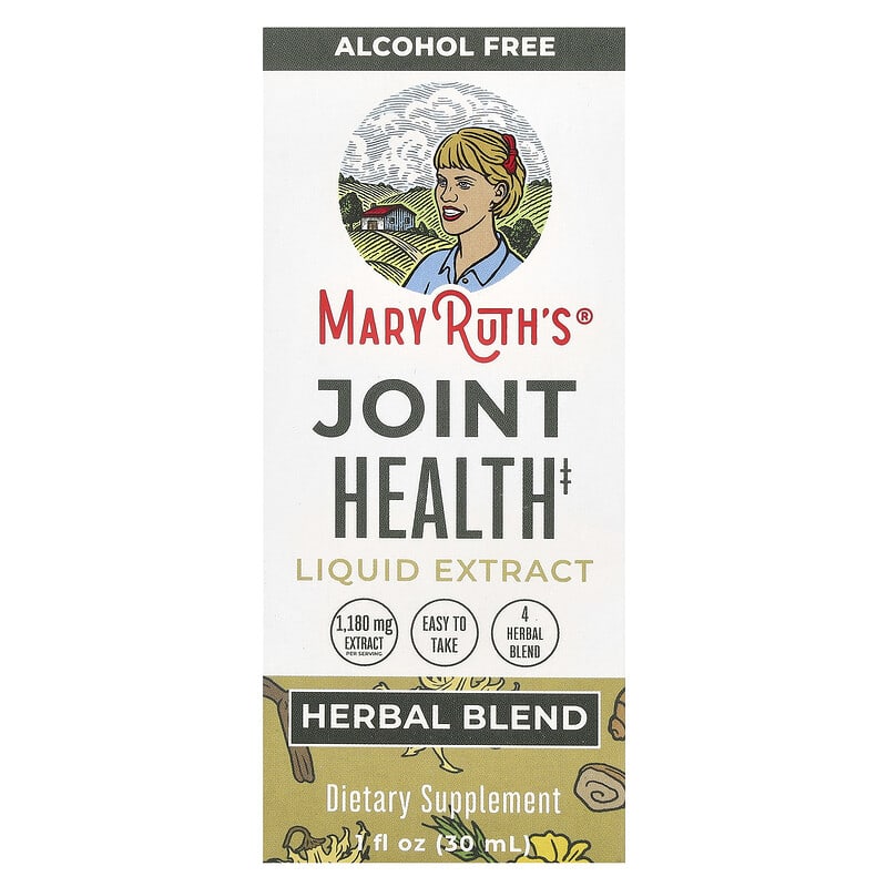 MaryRuth's, Joint Health, Liquid Extract, Alcohol Free, 1.180 mg, 1 fl oz (30 ml) 810104622141
