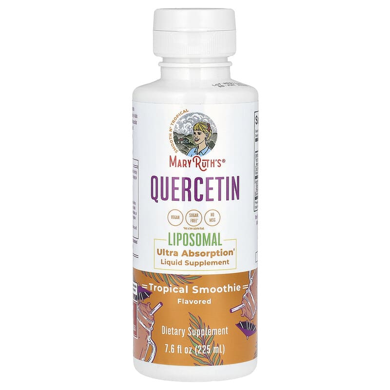 MaryRuth's, Quercetin Liposomal, Tropical Smoothie, 7,6 fl oz (225 ml) 810104621465