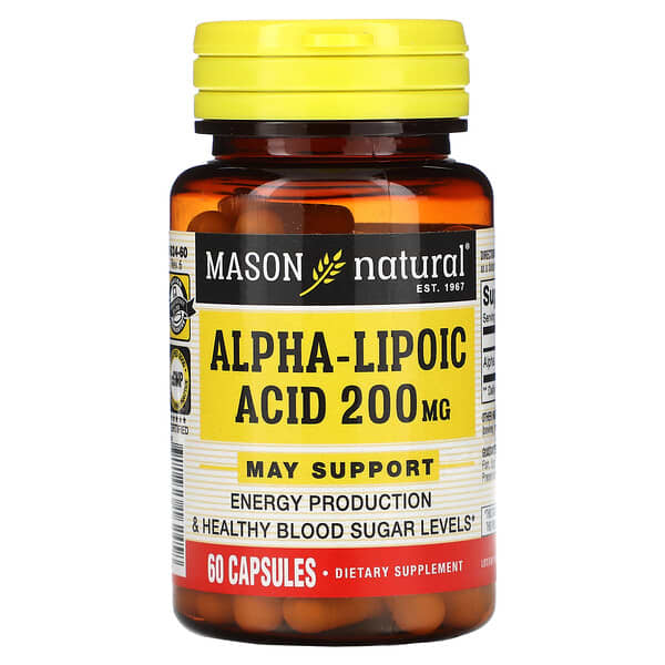 Mason Natural Alpha-Lipoic Acid 200 mg 60 viên 10 mason natural alpha lipoic acid 200 mg 60 capsules 50282 311845162458