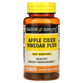 Thực phẩm bổ sung Mason Natural Apple Cider Vinegar Plus 60 Tablets 311845157058