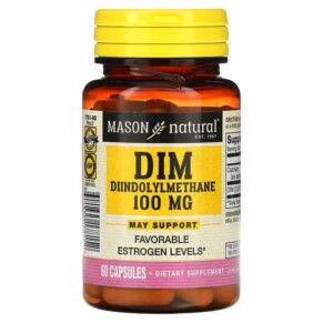 Thực phẩm bổ sung Mason Natural DIM Diindolylmethane 100 mg 60 Capsules 311845178152