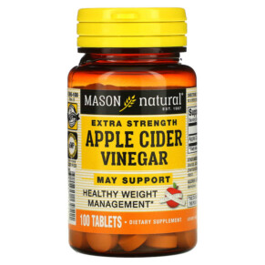 Thực phẩm bổ sung Mason Natural Extra Strength Apple Cider Vinegar 100 Tablets 311845139511