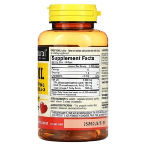 Mason Natural Dầu Cá 1.000 mg 60 viên mềm 3 Thành phần vi chất của Mason Natural Fish Oil 1.000 mg 60 Softgels 311845122353