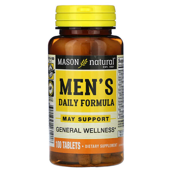 Mason Natural Men's Daily Formula 100 viên 10 mason natural men s daily formula 100 tablets 122313 311845161918