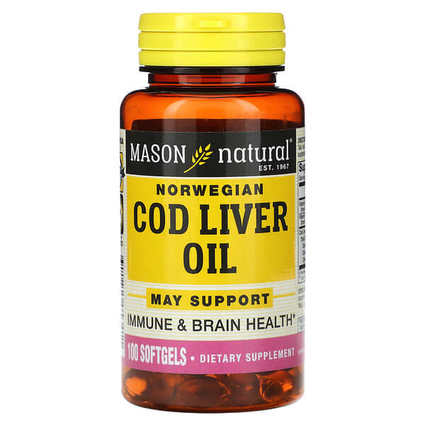 Mason Natural Norwegian Cod Liver Oil 100 viên 311845053411