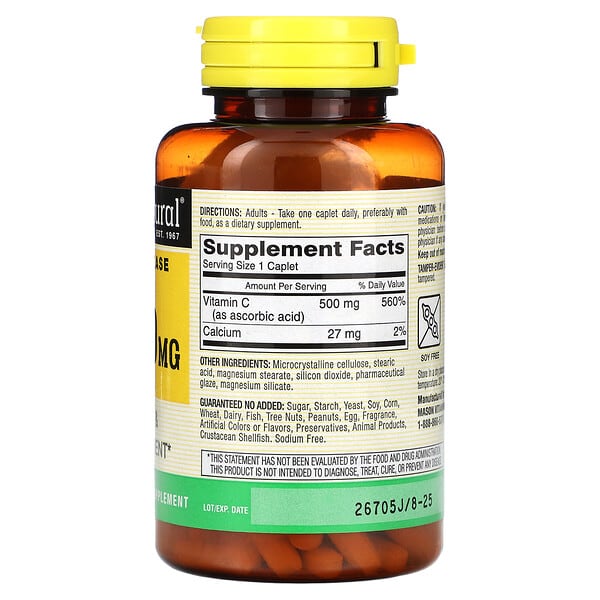 Mason Natural Vitamin C Delayed Release 500 mg 100 viên 9 Mason Natural Vitamin C Delayed Release 500 mg 100 viên 311845181114