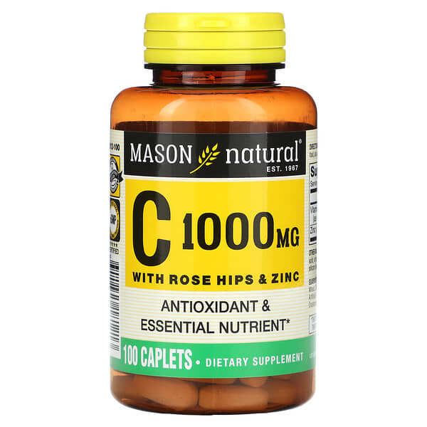 Mason Natural Vitamin C with Rose Hips & Zinc 1.000 mg 100 viên 311845181213