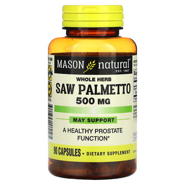 Mason Natural Whole Herb Saw Palmetto 500 mg 90 viên 311845115195