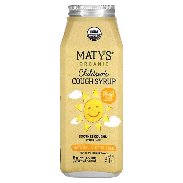 Maty's Organic Children's Cough Syrup Ages 1+ 6 fl oz 177 ml 10 maty s organic children s cough syrup ages 1 6 fl oz 177 ml 125658 899874002292