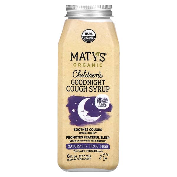 Maty's Organic Children´s Goodnight Cough Syrup Ages 1+ 6 fl oz 177 ml 899874002308