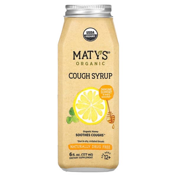 Maty's Organic Cough Syrup Ages 12+ 6 fl oz 177 ml 899874002261