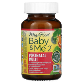 Thực phẩm bổ sung MegaFood Baby & Me 2 Postnatal Multi 60 Tablets 051494104286