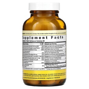 MegaFood Men Over 55 One Daily 90 viên nén Dinh Dưỡng Cho Nam Trên 55 Tuổi 3 Thành phần vi chất của MegaFood Men Over 55 One Daily 90 Tablets 051494103562