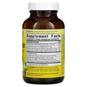 Viên uống MegaFood Thyroid Strength 90 viên hỗ trợ sức khỏe tuyến giáp 3 Thành phần vi chất của MegaFood Thyroid Strength 90 Tablets 051494200292