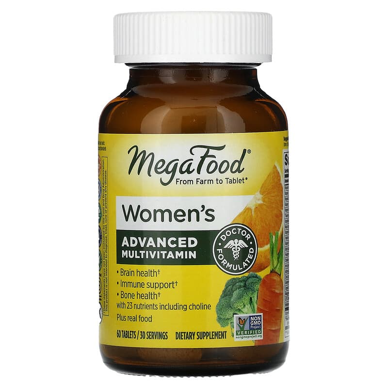 Viên uống đa vitamin MegaFood Women's Advanced Multivitamin 60 viên 10 megafood women s advanced multivitamin 60 tablets 68434 051494103234