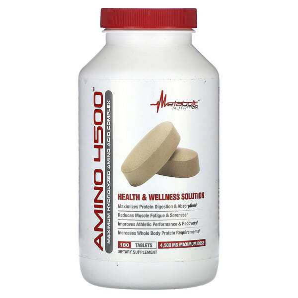 Metabolic Nutrition Amino 4500 4.500 mg 180 viên 1.500 mg/viên 764779500184
