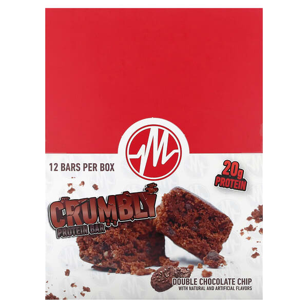 Thanh Protein Giòn Metabolic Nutrition Hương Vị Sô Cô La Đen Gấp Đôi 12 Thanh 2,65 oz (75 g) 8 metabolic nutrition crumbly protein bar double chocolate chip 12 bars 2 65 oz 75 g each 129951 764779120023