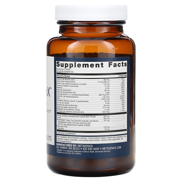 Metagenics MetaGlycemX 120 viên 9 Metagenics MetaGlycemX 120 viên 755571912046