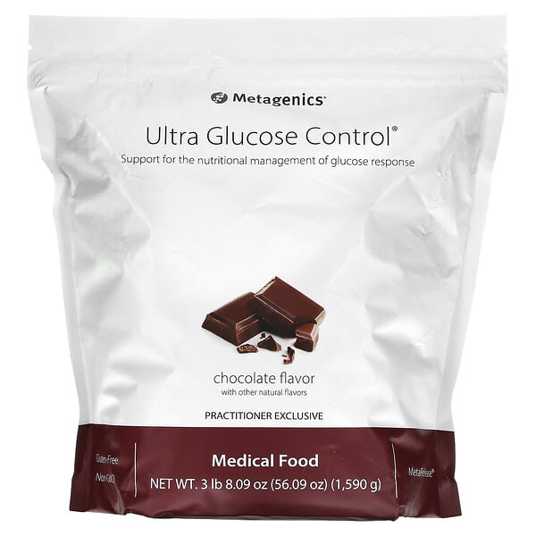 Metagenics Ultra Glucose Control Medical Food Chocolate 3 lbs 8,09 oz 755571937810