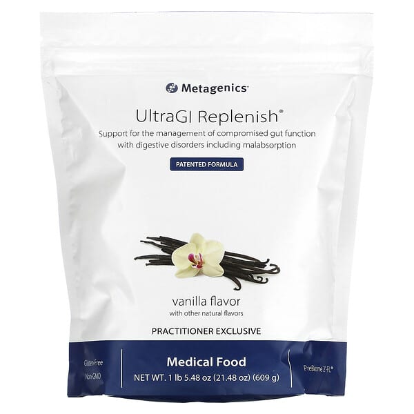 Metagenics UltraGI Replenish Vanilla 21,48 oz 609 g 755571947246