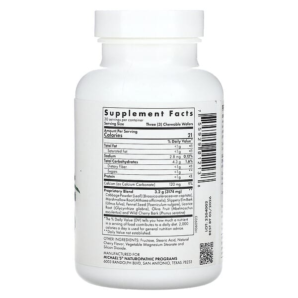 Michael's Naturopathic Antisid Cherry 90 chiếc 9 Michael's Naturopathic Antisid Cherry 90 chiếc 755929012138