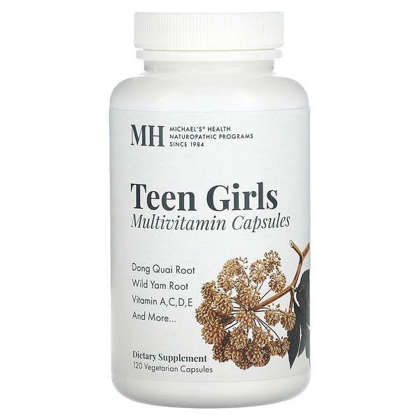 Michael's Naturopathic Teen Girls Multivitamin 120 viên chay 755929044115