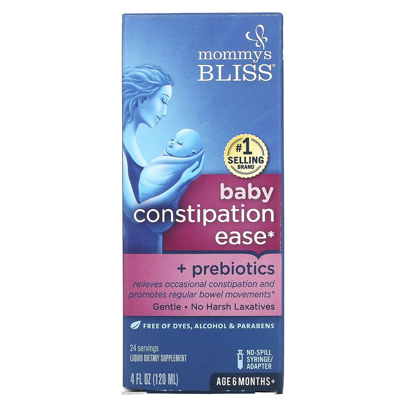 Giải Pháp Giảm Táo Bón Cho Trẻ Em Từ 6 Tháng Tuổi Mommy's Bliss 120 ml 10 mommy s bliss baby constipation ease 6 months 4 fl oz 120 ml 63576 679234055317