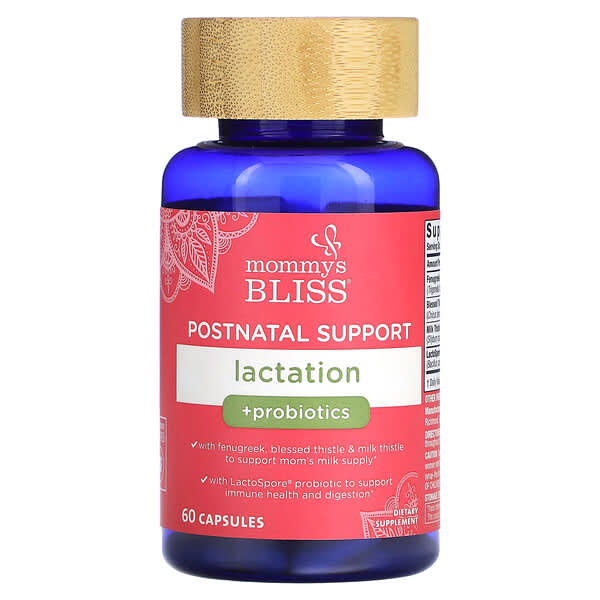 Mommy's Bliss Postnatal Support Lactation + Probiotics 60 viên 679234106224