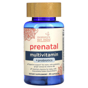 Thực phẩm bổ sung Mommy's Bliss Prenatal Multivitamin + Probiotics 45 Capsules 679234106231