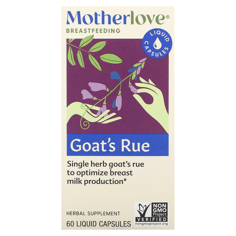 Viên uống Motherlove Goat's Rue hỗ trợ cho mẹ cho con bú 60 viên 10 motherlove breastfeeding goat s rue 60 liquid capsules 136424 759160543000