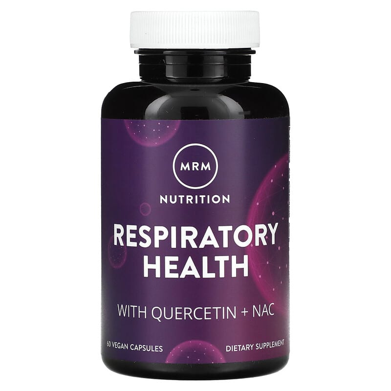 MRM Nutrition, Respiratory Health with Quercetin + NAC, 60 viên 609492540225