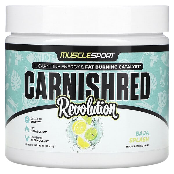 MuscleSport Carnishred Revolution Baja Splash 4,3 oz 120 g 10 musclesport carnishred revolution baja splash 4 3 oz 120 g 127064 754697667663