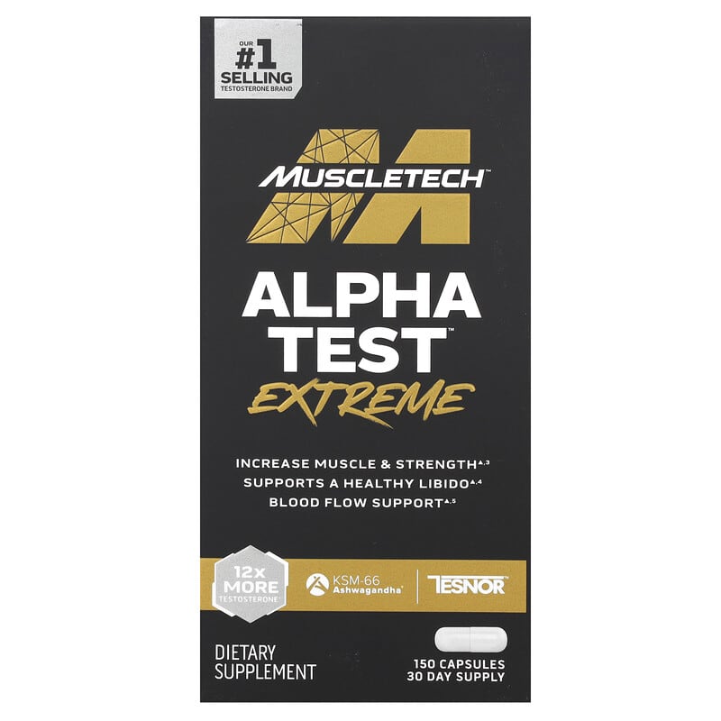 Viên uống tăng cường testosterone MuscleTech AlphaTest Extreme 150 viên 10 muscletech alphatest extreme 150 capsules 143351 631656610819