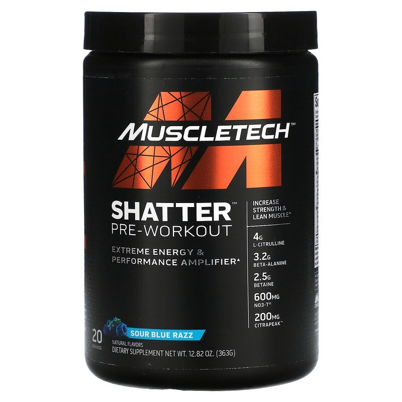 MuscleTech Shatter Pre-Workout Sour Blue Razz 12.82 oz (363 g) của MuscleTech 10 muscletech shatter pre workout sour blue razz 12 82 oz 363 g 113896 631656715682
