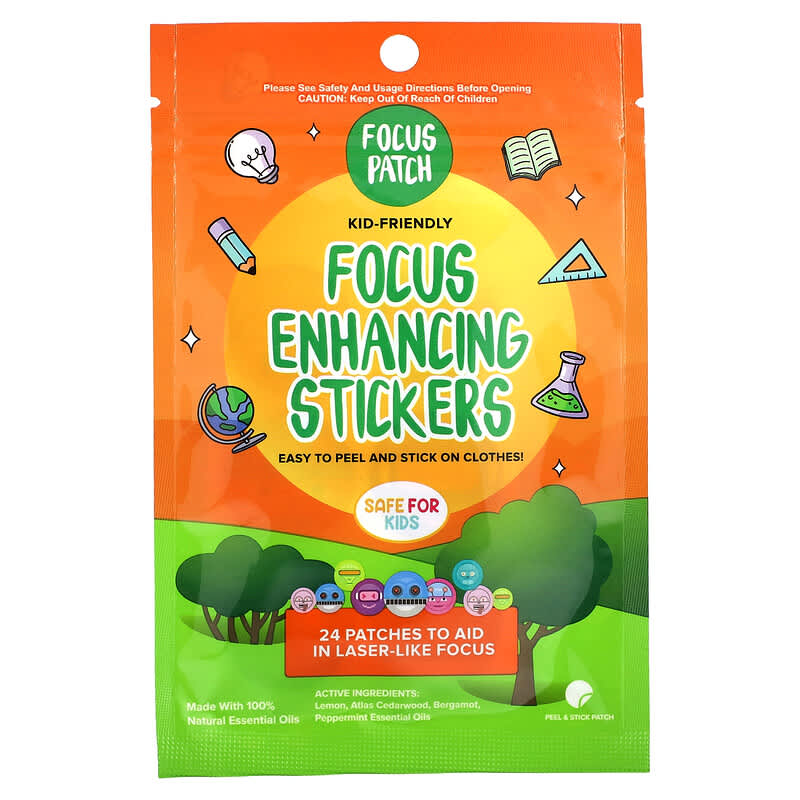 NATPAT, Focus Patch, Focus Enhancing Stickers, 24 Patches 746160796413