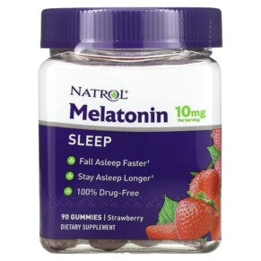 Thực phẩm bổ sung Natrol Melatonin Strawberry 5 mg 90 Gummies 047469073312