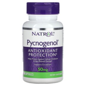 Thực phẩm bổ sung Natrol Pycnogenol 50 mg 60 Capsules 047469005139