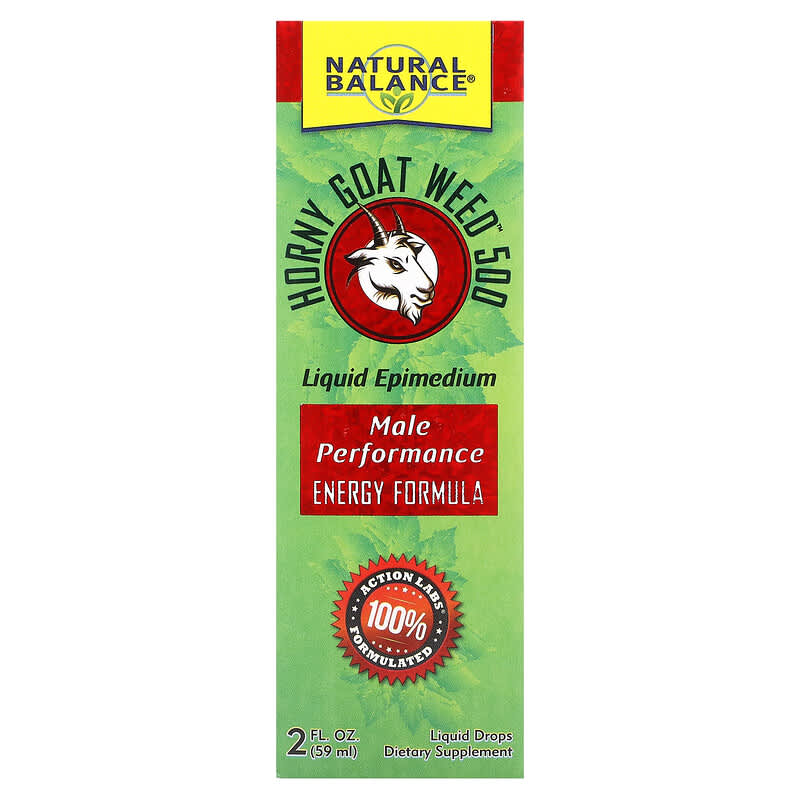Giọt tinh chất tự nhiên Horny Goat Weed không vị 59ml Natural Balance 10 natural balance horny goat weed liquid drops unflavored 2 fl oz 59 ml 132575 047868219779