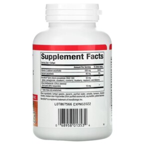 Viên uống Vitamin C tự nhiên BioCgel Buffered 500 mg 90 viên mềm BerryRich của Natural Factors 3 Thành phần vi chất của Natural Factors BioCgel Buffered Vitamin C with BerryRich 500 mg 90 Softgels 068958013534