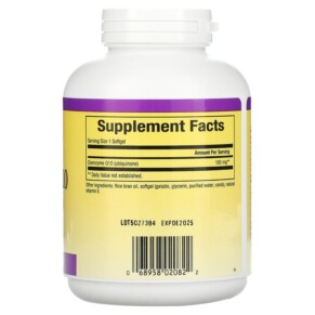 Thành phần vi chất của Natural Factors Coenzyme Q10 100 mg 240 Softgels 068958020822