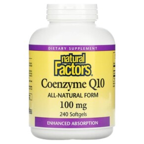 Thực phẩm bổ sung Natural Factors Coenzyme Q10 100 mg 240 Softgels 068958020822