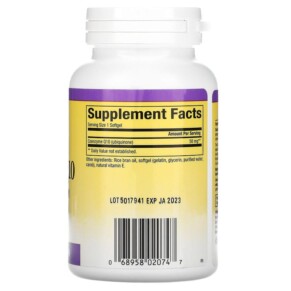 Coenzyme Q10 50 mg 120 viên nang mềm Natural Factors 3 Thành phần vi chất của Natural Factors Coenzyme Q10 50 mg 120 Softgels 068958020747