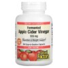 Thực phẩm bổ sung Natural Factors Fermented Apple Cider Vinegar 500 mg 180 Easy to Swallow Capsules 068958020563