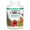 Thực phẩm bổ sung Natural Factors Fruit-Flavor Chew Vitamin C Tropical 500 mg 180 Chewable Wafers 068958013299